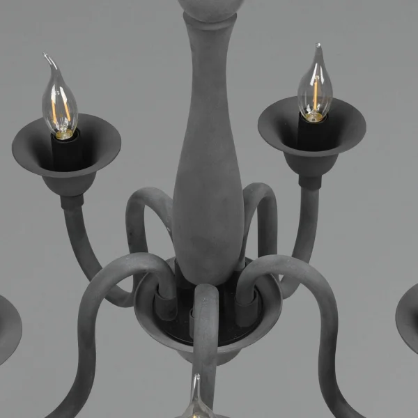 SUSPENSION 5 LUMIÈRES ANTHRACITE CAMILA SUSPENSION 5 LUMIÈRES ANTHRACITE CAMILA