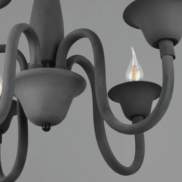 SUSPENSION 5 LUMIÈRES ANTHRACITE CAMILA SUSPENSION 5 LUMIÈRES ANTHRACITE CAMILA