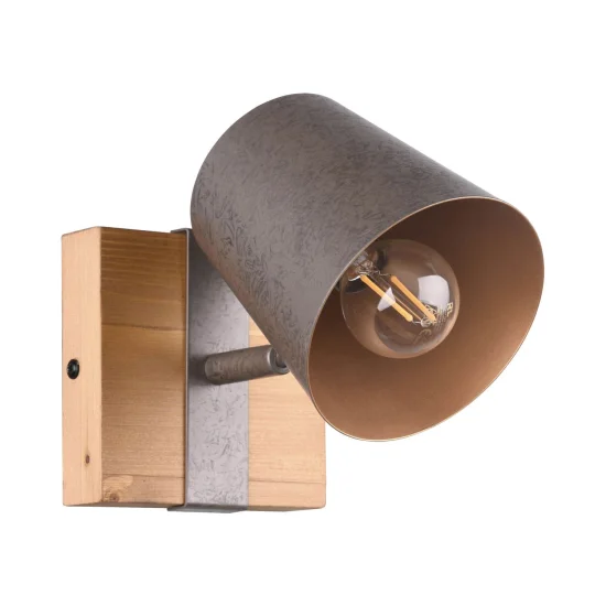 SPOT 1 LUMIÈRE MÉTAL NICKEL ANTIQUE E14 NESTORE 2