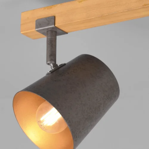 FOCO 2 SPOT 2 LUMIÈRES MÉTAL NICKEL ANTIQUE E14 NESTORE