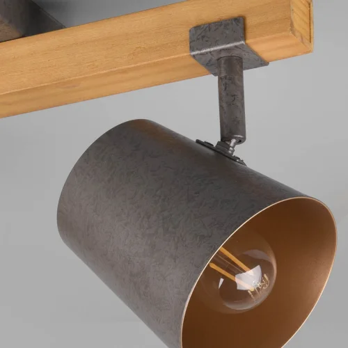 FOCO 2 SPOT 2 LUMIÈRES MÉTAL NICKEL ANTIQUE E14 NESTORE