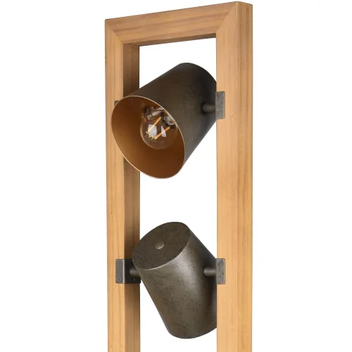 LAMPADAIRE 3 LUMIÈRES MÉTAL NICKEL ANTIQUE E14 NESTORE