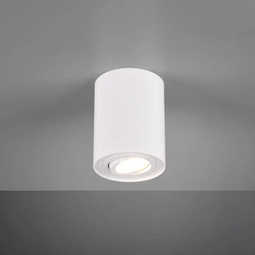 PLAFONNIER 1 LUMIÈRE ORIENTABLE MÉTAL BLANC GU10 FORTUNE