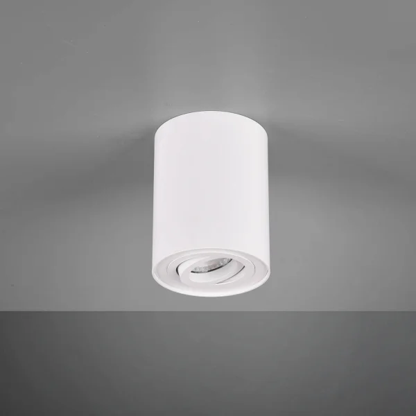 PLAFONNIER 1 LUMIÈRE ORIENTABLE MÉTAL BLANC GU10 FORTUNE