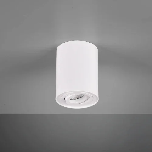 PLAFONNIER 1 LUMIÈRE ORIENTABLE MÉTAL BLANC GU10 FORTUNE