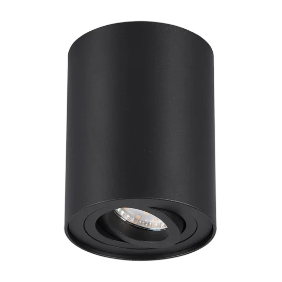 PLAFONNIER 1 LUMIÈRE ORIENTABLE EN MÉTAL NOIR GU10 FORTUNE 2