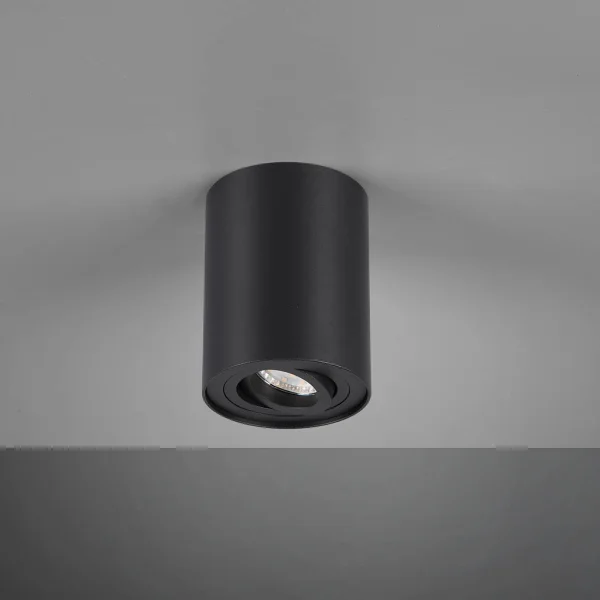 PLAFONNIER 1 LUMIÈRE ORIENTABLE EN MÉTAL NOIR GU10 FORTUNE PLAFONNIER 1 LUMIÈRE ORIENTABLE EN MÉTAL NOIR GU10 FORTUNE