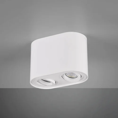 PLAFONNIER 2 LUMIÈRES ORIENTABLES MÉTAL BLANC GU10 FORTUNE