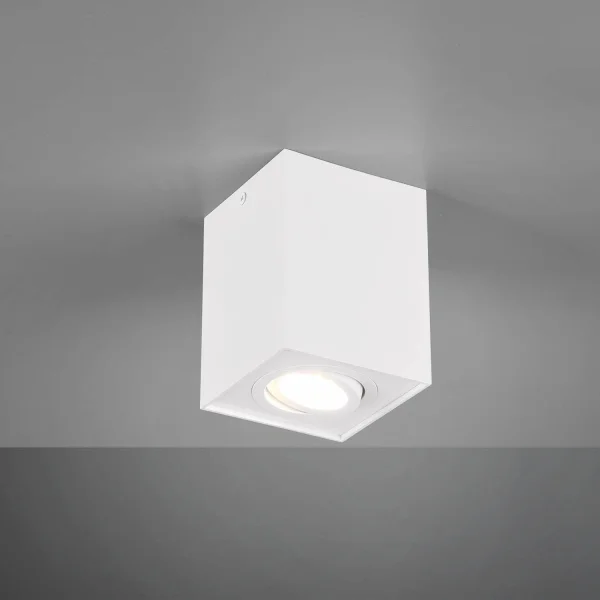 PLAFONNIER 1 LUMIÈRE ORIENTABLE MÉTAL BLANC GU10 GARIBALDI PLAFONNIER 1 LUMIÈRE ORIENTABLE MÉTAL BLANC GU10 GARIBALDI