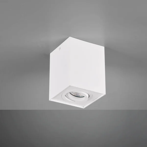 PLAFONNIER 1 LUMIÈRE ORIENTABLE MÉTAL BLANC GU10 GARIBALDI PLAFONNIER 1 LUMIÈRE ORIENTABLE MÉTAL BLANC GU10 GARIBALDI