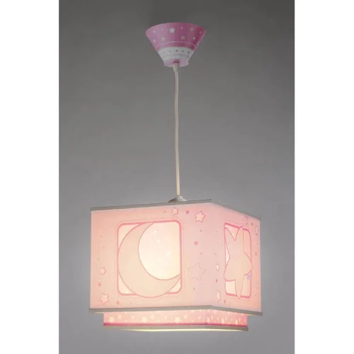 Lampe pour enfants en forme de lune rose avec éclairage | Lúzete