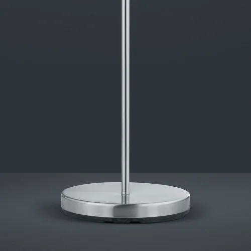 LAMPADAIRE MÉTAL NICKEL ABAT-JOUR BLANC BROOME