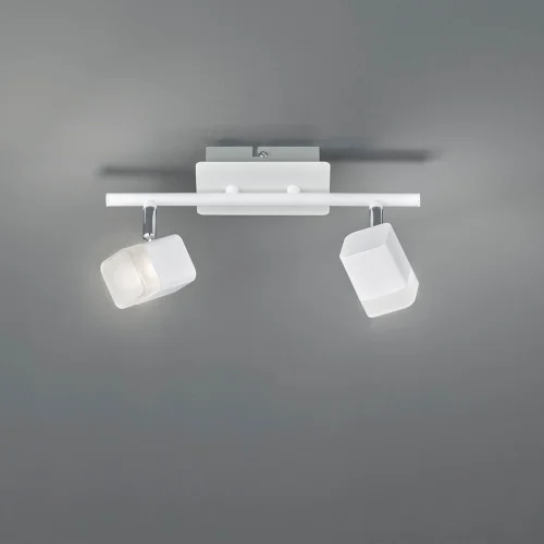 SPOT 2 LUMIÈRES LED 2x4 W 3000K MÉTAL BLANC ALPHONSE SPOT 2 LUMIÈRES LED 2x4 W 3000K MÉTAL BLANC ALPHONSE