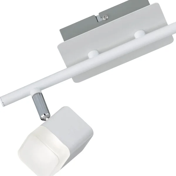 SPOT 2 LUMIÈRES LED 2x4 W 3000K MÉTAL BLANC ALPHONSE SPOT 2 LUMIÈRES LED 2x4 W 3000K MÉTAL BLANC ALPHONSE