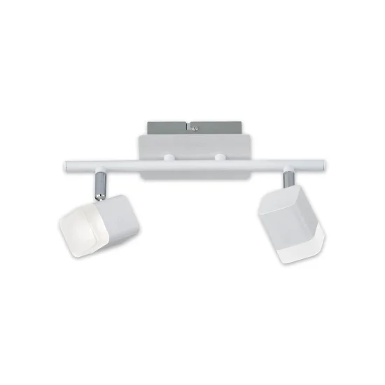 SPOT 2 LUMIÈRES LED 2x4 W 3000K MÉTAL BLANC ALPHONSE