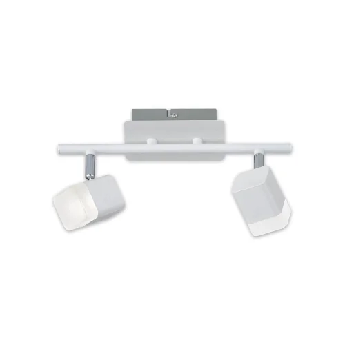 SPOT 2 LUMIÈRES LED 2x4 W 3000K MÉTAL BLANC ALPHONSE SPOT 2 LUMIÈRES LED 2x4 W 3000K MÉTAL BLANC ALPHONSE