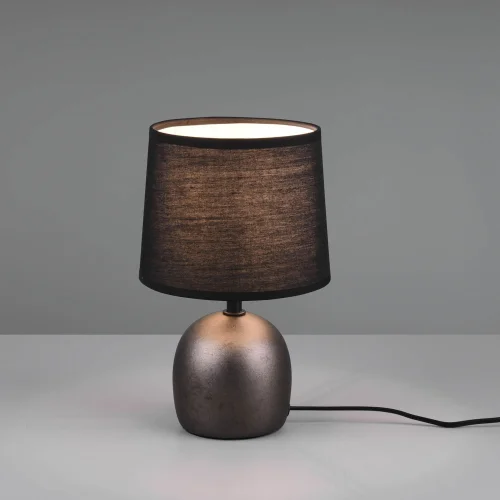 LAMPE DE TABLE EN CÉRAMIQUE NICKEL ANTIQUE KUBRA