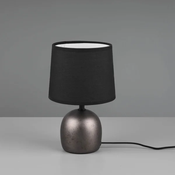 LAMPE DE TABLE EN CÉRAMIQUE NICKEL ANTIQUE KUBRA