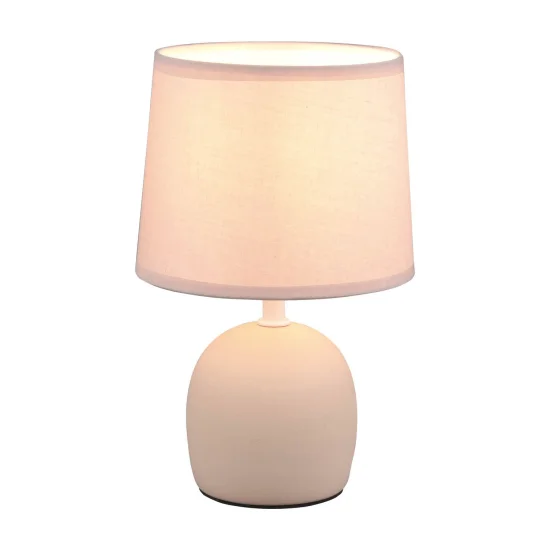 LAMPE DE TABLE EN CÉRAMIQUE BEIGE KUBRA 2