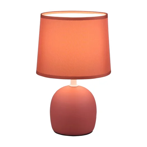 LAMPE DE TABLE EN CÉRAMIQUE ORANGE KUBRA