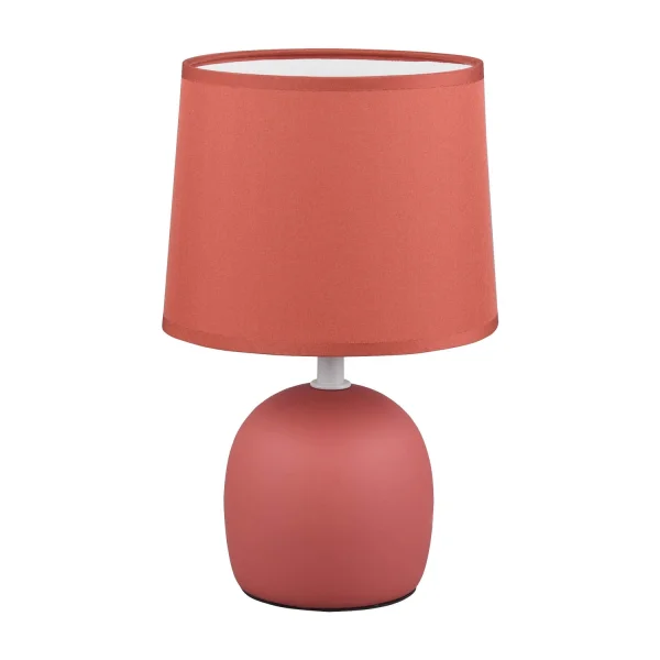 LAMPE DE TABLE EN CÉRAMIQUE ORANGE KUBRA