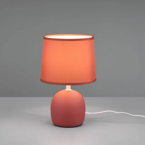 LAMPE DE TABLE EN CÉRAMIQUE ORANGE KUBRA