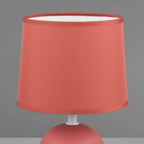 LAMPE DE TABLE EN CÉRAMIQUE ORANGE KUBRA