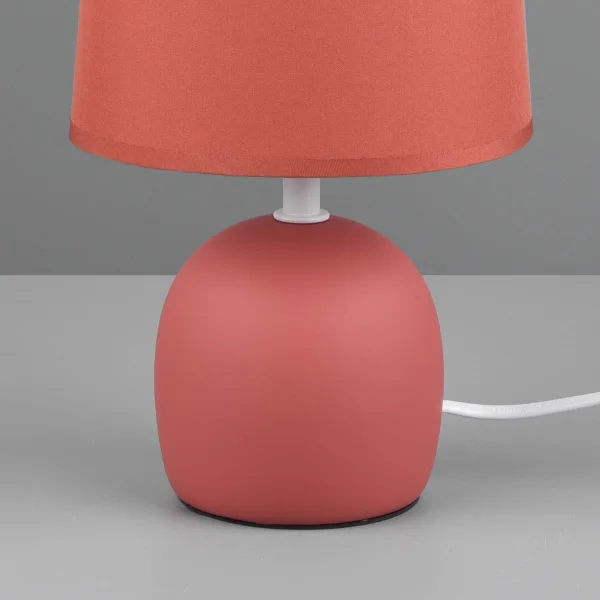 LAMPE DE TABLE EN CÉRAMIQUE ORANGE KUBRA