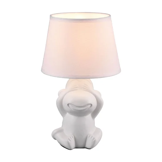 LAMPE DE TABLE EN CÉRAMIQUE BLANCHE E14 KIBO