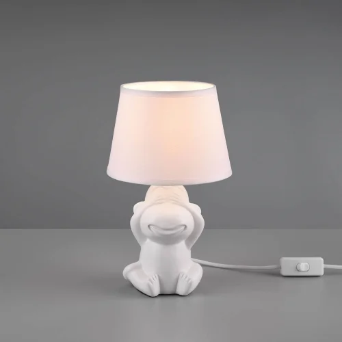 LAMPE DE TABLE EN CÉRAMIQUE BLANCHE E14 KIBO