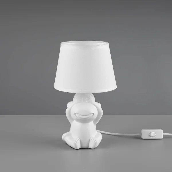 LAMPE DE TABLE EN CÉRAMIQUE BLANCHE E14 KIBO