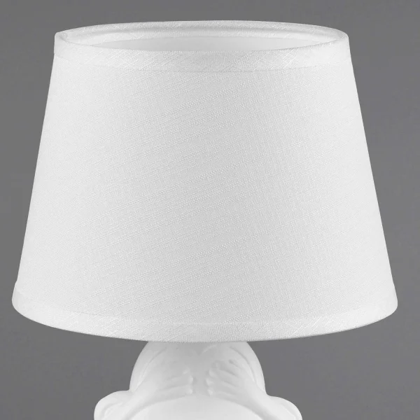 LAMPE DE TABLE EN CÉRAMIQUE BLANCHE E14 KIBO
