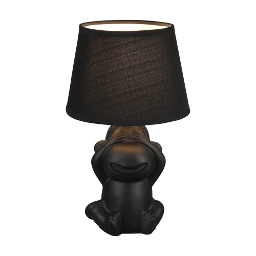 LAMPE DE TABLE EN CÉRAMIQUE NOIRE E14 KIBO