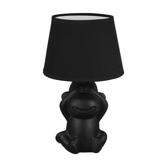 LAMPE DE TABLE EN CÉRAMIQUE NOIRE E14 KIBO 2