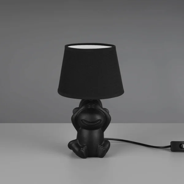 LAMPE DE TABLE EN CÉRAMIQUE NOIRE E14 KIBO