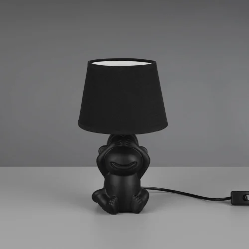 LAMPE DE TABLE EN CÉRAMIQUE NOIRE E14 KIBO
