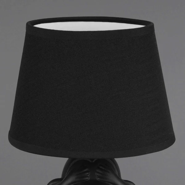 LAMPE DE TABLE EN CÉRAMIQUE NOIRE E14 KIBO