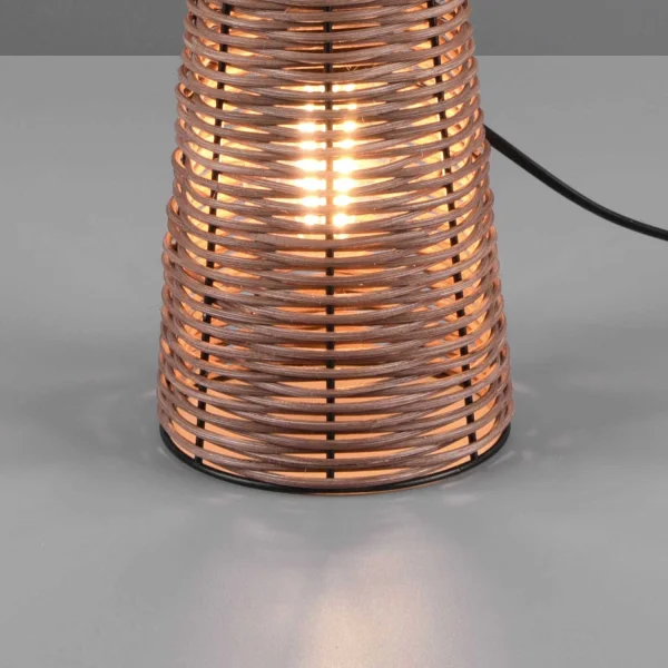 LAMPE DE TABLE EN ROTIN BRUN E27 DAKARI