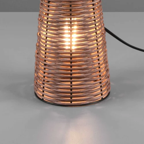 LAMPE DE TABLE EN ROTIN BRUN E27 DAKARI