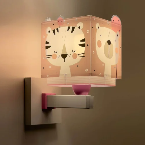 APPLIQUE MURALE BABY JUNGLE ROSE