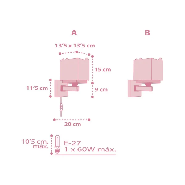 APPLIQUE MURALE BABY JUNGLE ROSE