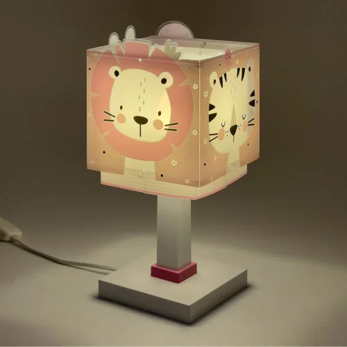 LAMPE DE TABLE BABY JUNGLE ROSE