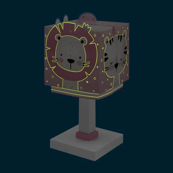 LAMPE DE TABLE BABY JUNGLE ROSE