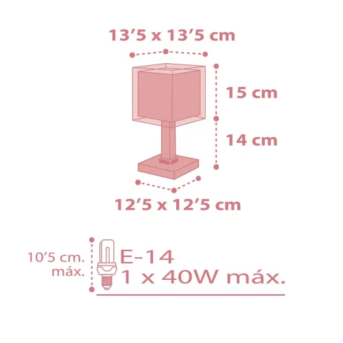 LAMPE DE TABLE KOALA ROSE LAMPE DE TABLE KOALA ROSE