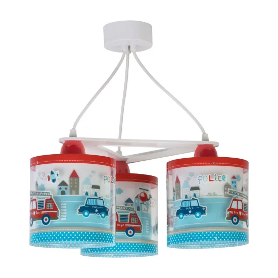 LAMPE À SUSPENSION 3 LUMIÈRES POLICE 2
