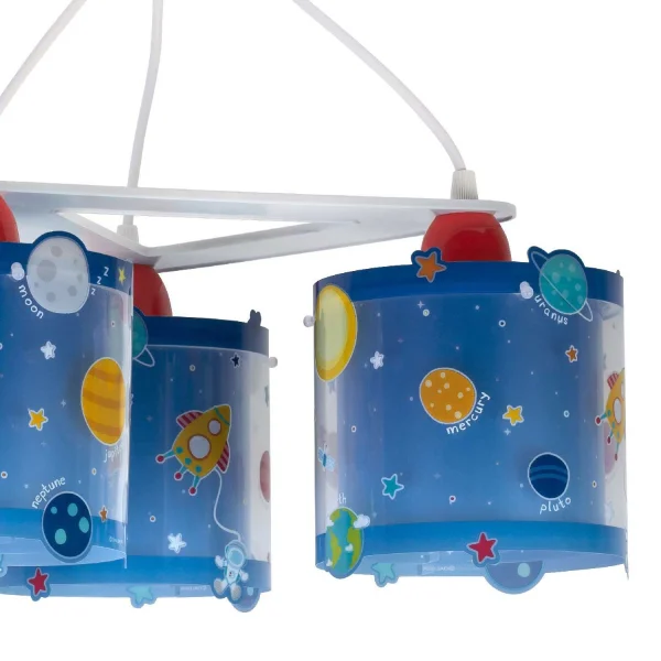 LAMPE À SUSPENSION 3 LUMIÈRES PLANETS