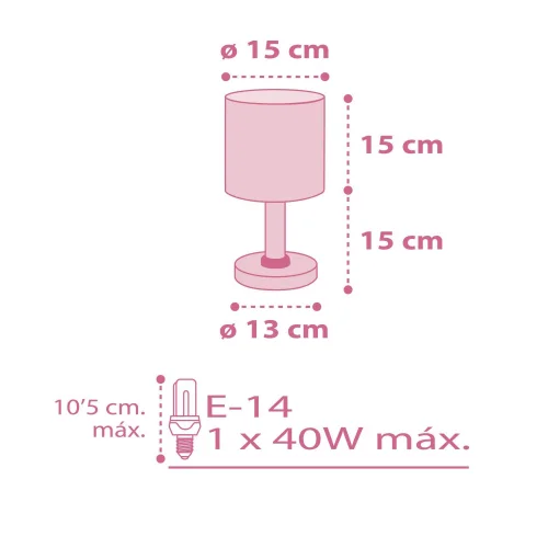 LAMPE DE TABLE COLORS