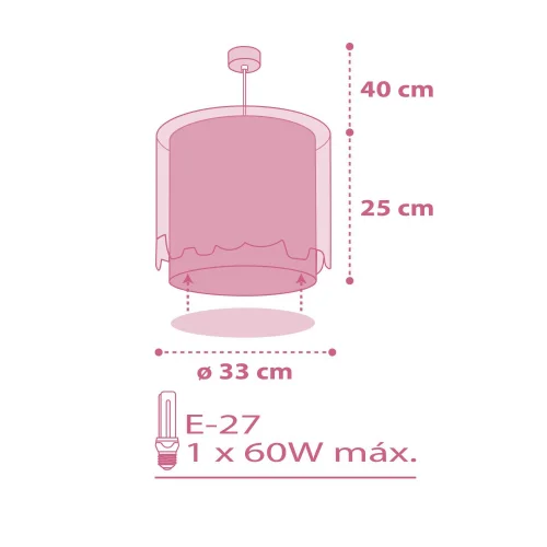 SUSPENSION LITTLE ELEPHANT ROSE SUSPENSION LITTLE ELEPHANT ROSE
