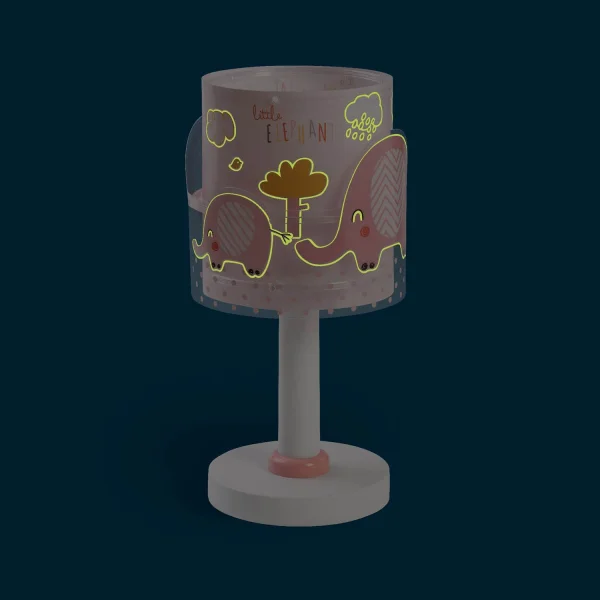 LAMPE DE TABLE LITTLE ELEPHANT ROSE