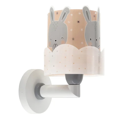 APPLIQUE MURALE BABY BUNNY ROSE APPLIQUE MURALE BABY BUNNY ROSE